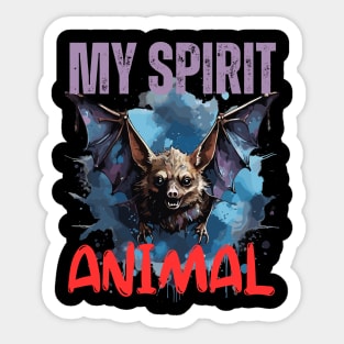 Bat Spirit Animal Sticker